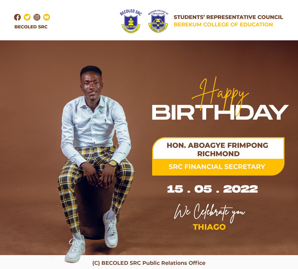 BECOLEDSRC's tweet photo. We celebrate you Honourable Richmond 🎉🎊 https://t.co/3FdlmmK5x5
