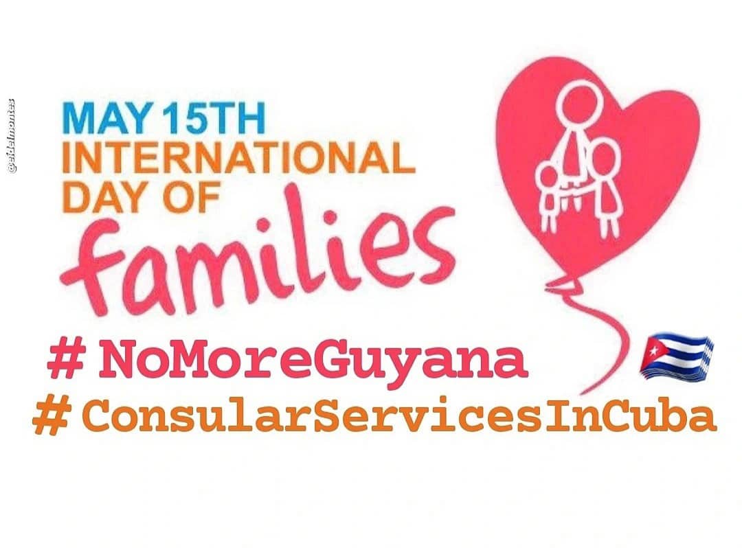 CubanasEn's tweet photo. Lo invito a un Twittazo todo el día de hoy a propósito del día internacional de La Familia.
No paremos de luchar.
#CFRP
#FamiliesBelongTogether 
#NoMoreGuyana
@LaFamiliaEsTodo
@SolisAnnouncer @EmigrationAnd @USEmbCuba @visa_f1 @CFRPtweet @JoeBiden @AngelLealLawyer https://t.co/lXXnIPYQql