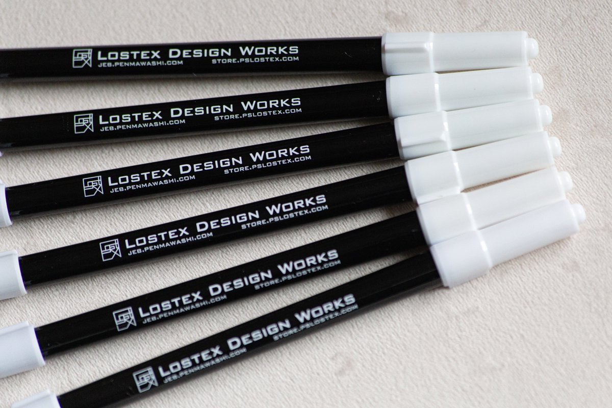 Lostex製印字コムサが遂に登場します！単品、3本パック、6本パックでの販売予定となります。
 #Lostex #ペン回し #penspinning
