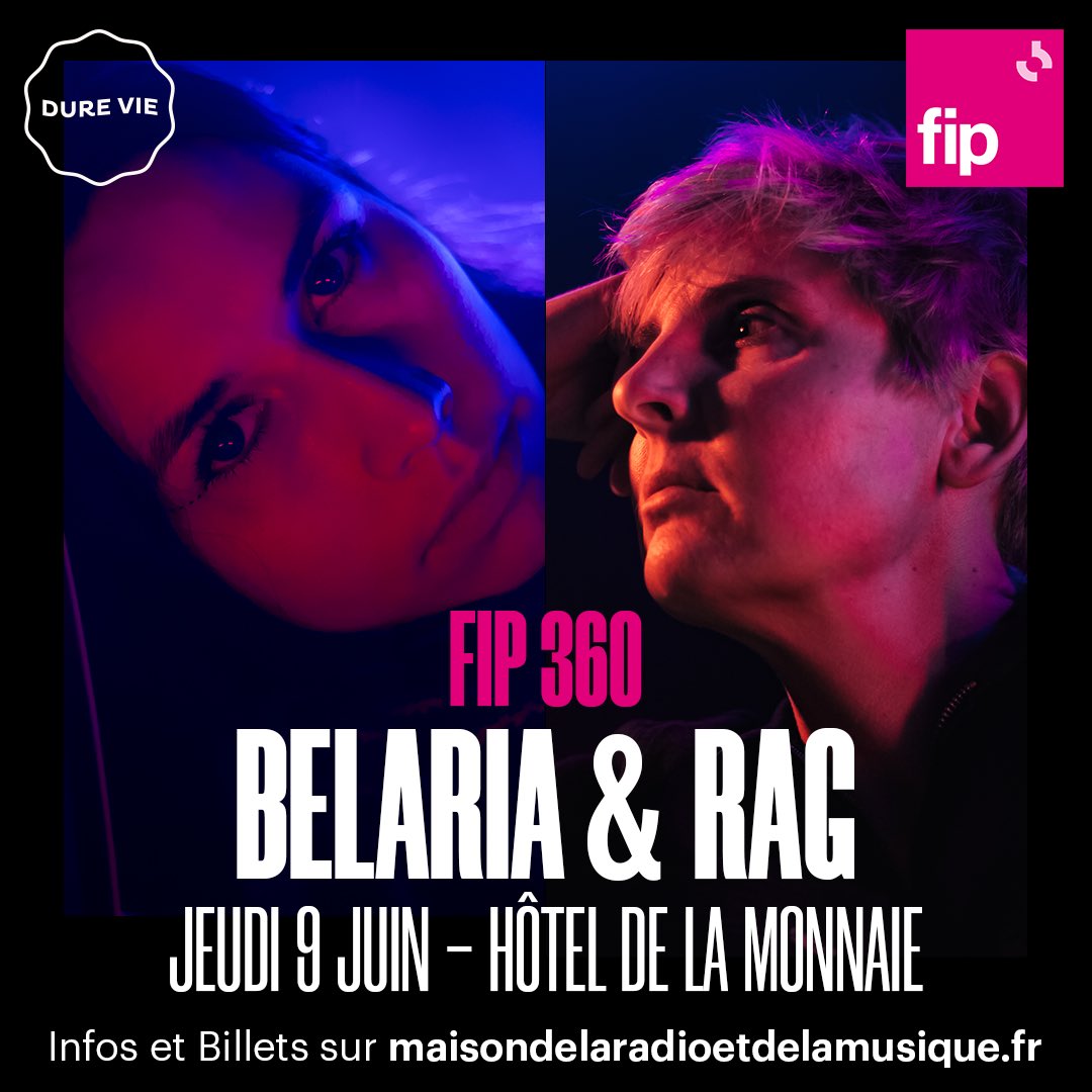 Ruddy Aboab (@ruddyaboab) on Twitter photo La billetterie de la prochaine #Fip360 <a href="/fipradio/">FIP š»</a> @Maisondelaradio est en š„
Early tickets sold out
Nāattendez pas que Ƨa soit..complet !
<a href="/DureVie/">Dure Vie</a> <a href="/MonnaieDeParis/">Monnaie de Paris</a> <a href="/jennifercardini/">jennifercardini</a> <a href="/BIPOLEBOOKING/">Bi:Pole</a> <a href="/Raagg/">RAG</a> #FipElectro #FipWebradio
ā¦terie.maisondelaradioetdelamusique.fr/selection/even⦠La billetterie de la prochaine #Fip360 <a href="/fipradio/">FIP š»</a> @Maisondelaradio est en š„
Early tickets sold out
Nāattendez pas que Ƨa soit..complet !
<a href="/DureVie/">Dure Vie</a> <a href="/MonnaieDeParis/">Monnaie de Paris</a> <a href="/jennifercardini/">jennifercardini</a> <a href="/BIPOLEBOOKING/">Bi:Pole</a> <a href="/Raagg/">RAG</a> #FipElectro #FipWebradio
ā¦terie.maisondelaradioetdelamusique.fr/selection/evenā¦