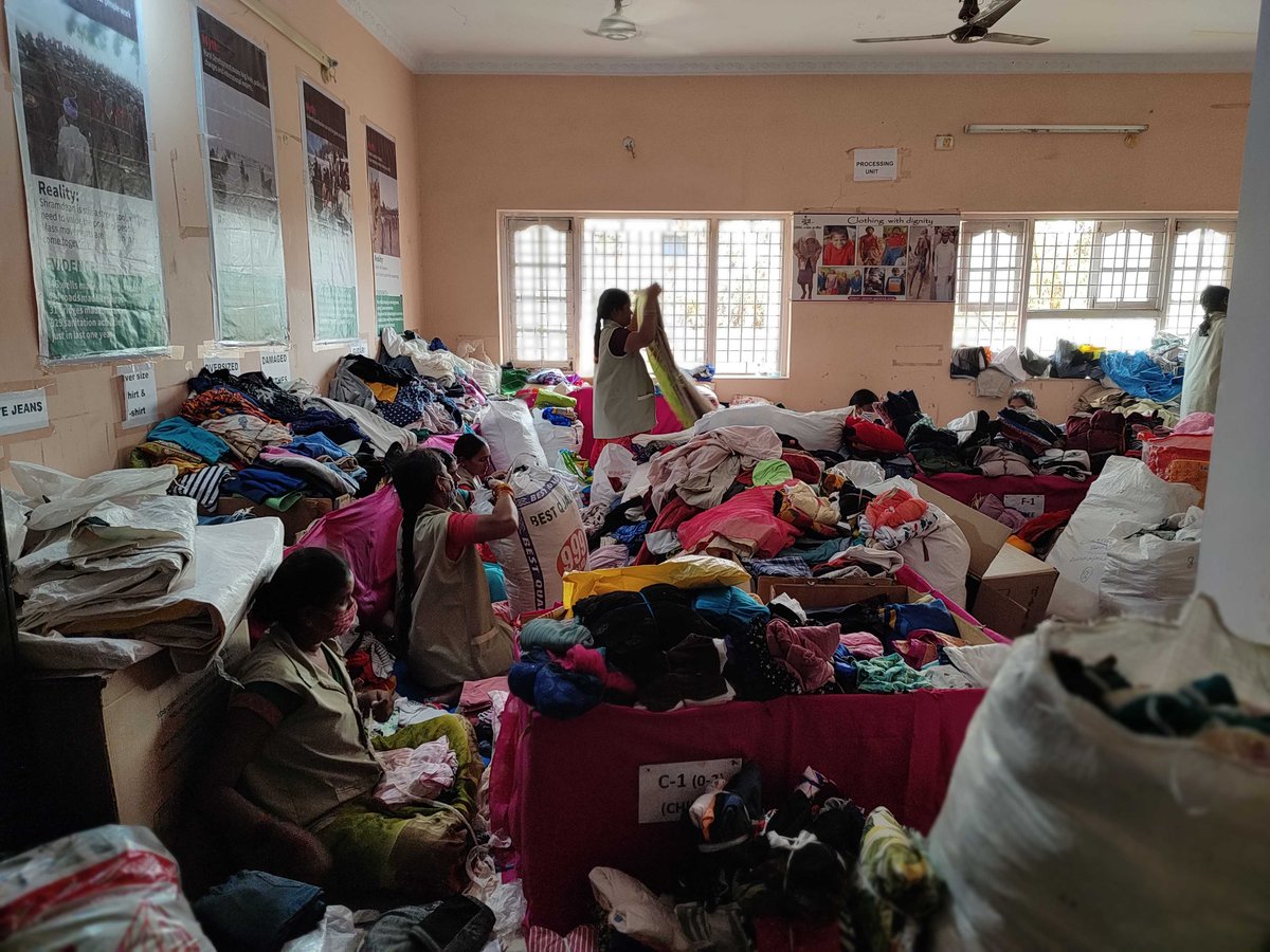 SAPLeanIX's tweet photo. As part of our #LeanIX Social Days, the Hyderabad team visited @goonj and donated old clothes to support this social cause for rural development. All donated clothes will be sorted and packed before they are dispatched to villages. 
#SocialDays #LifeAtLeanIX https://t.co/3SBGWCpyJ9
