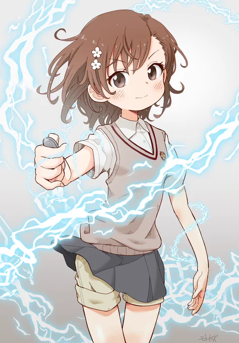 1年前に描いた御坂美琴はコロコロしてる😊 