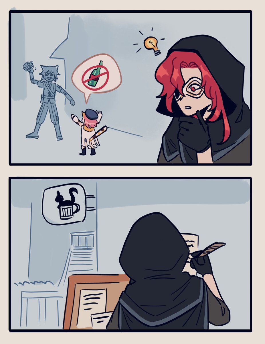 diluc writing on public message boards (1/2) cause I think #diluc n #diona should hang out