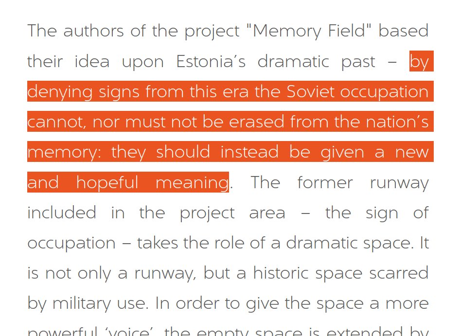 trtram's tweet image. Removal of a monument might seem an active stance against remnants of Soviet ideology. But from viewpoint of cultural apprehension and artistic dialogue it is the most passive thing to do, incompatible with the #memoryfield concept of National Museum area. erm.ee/en/content/why…
