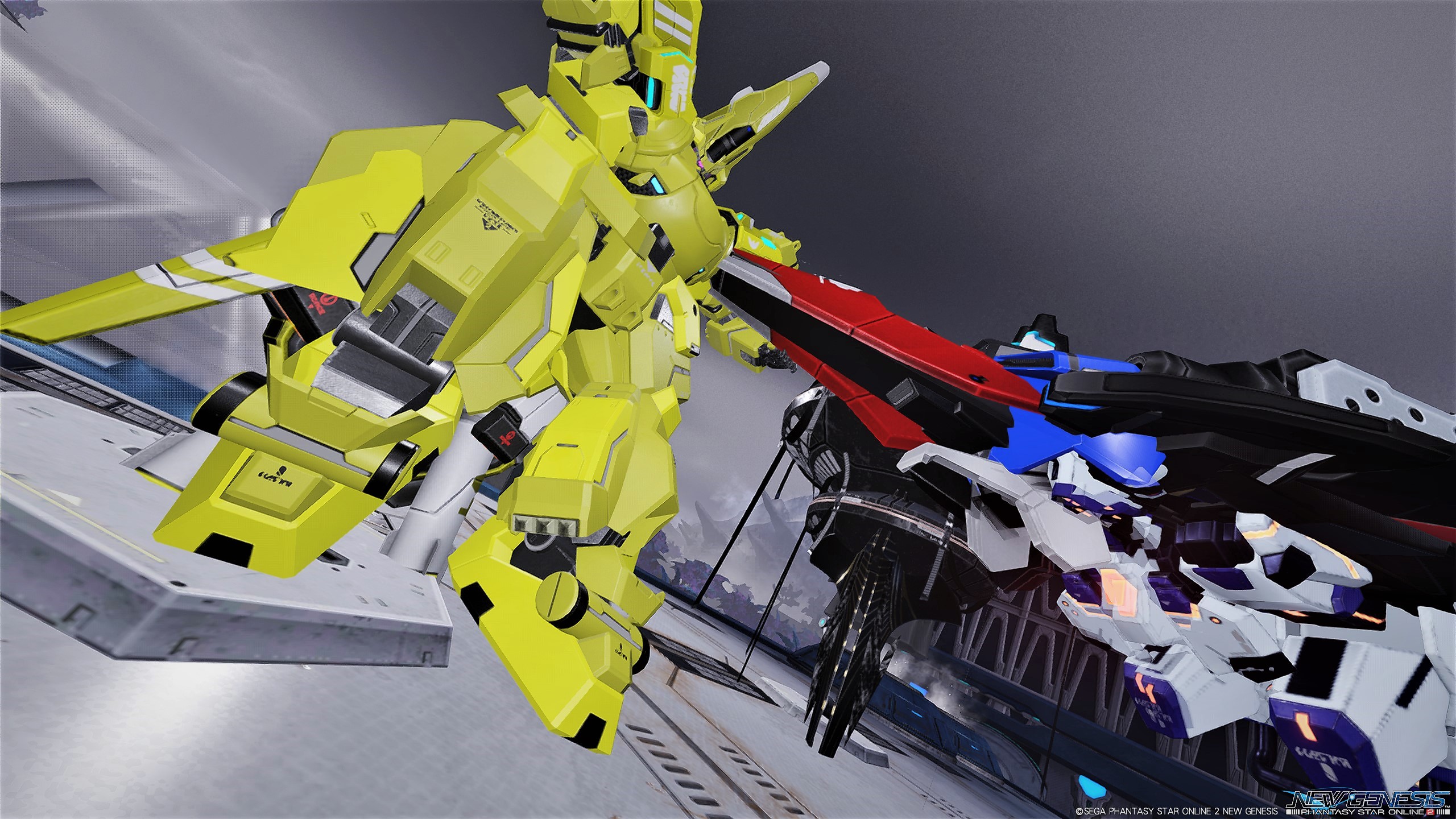 テッカ Ship1 Pso2ngs キャストはいいぞ キャスト談義 Msがいっぱいいたので ジ ｏで混ざって スイカバー募集してまーす って 言ってたら ウェーブライダーとゼダンの門 持ってきてくれて あのシーンを再現できちゃいました ジオ なぜ動かん