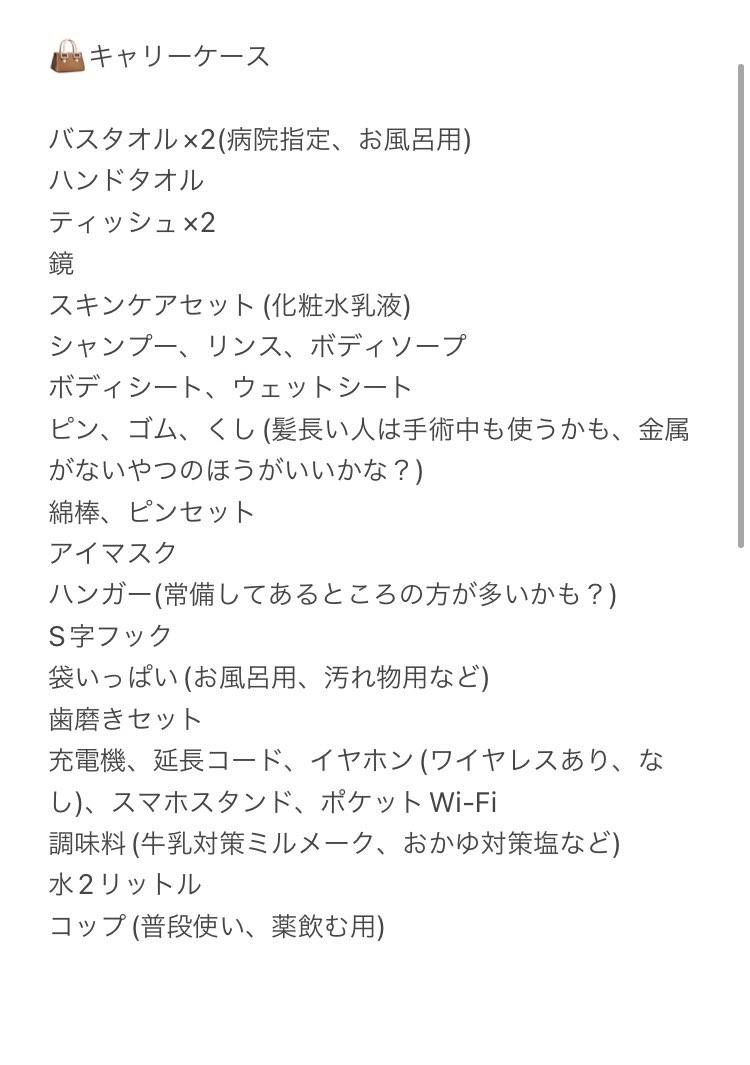 agoaka_'s tweet photo. オトガイ形成の持ち物つるさげておきます

今回も入浴する気力なかったからボディソープや化粧水はトラベル用の小さいので事足りました🫢(風呂2回しか入ってない)

ズボラなのでかなり最低限かなと思います、私服も最初に着てきたの着たし…(メイク道具とか使い捨てスプーンとか必要によりけり) https://t.co/PMzxQ6CldF