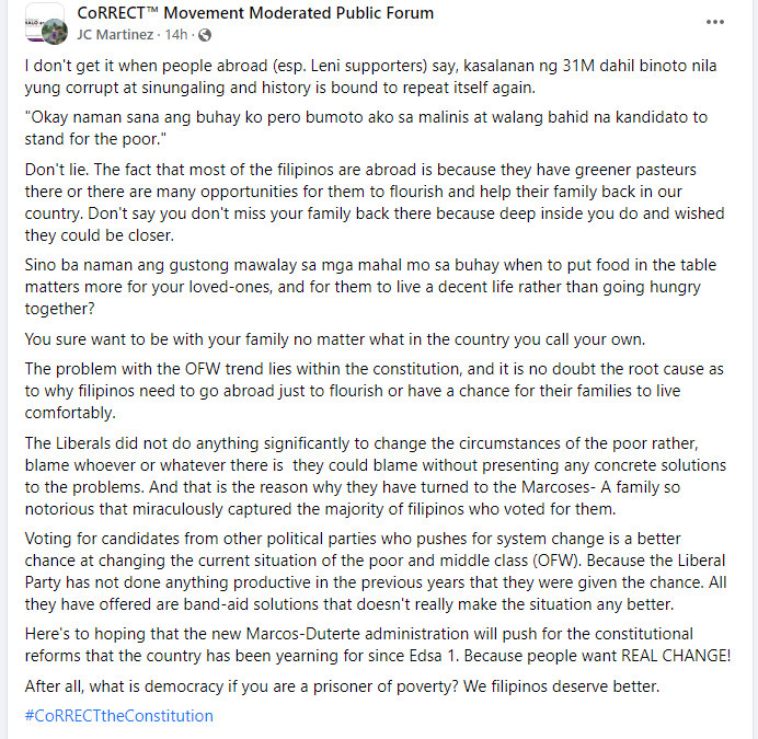 Jasnoza's tweet image. true! may isang senator na chairman ng constitutional amendments walang ginawang pagbabago sa bulok na constitution. It is high time to change the rotten system. #FederalParliamentaryPhilippines #SystemMatters