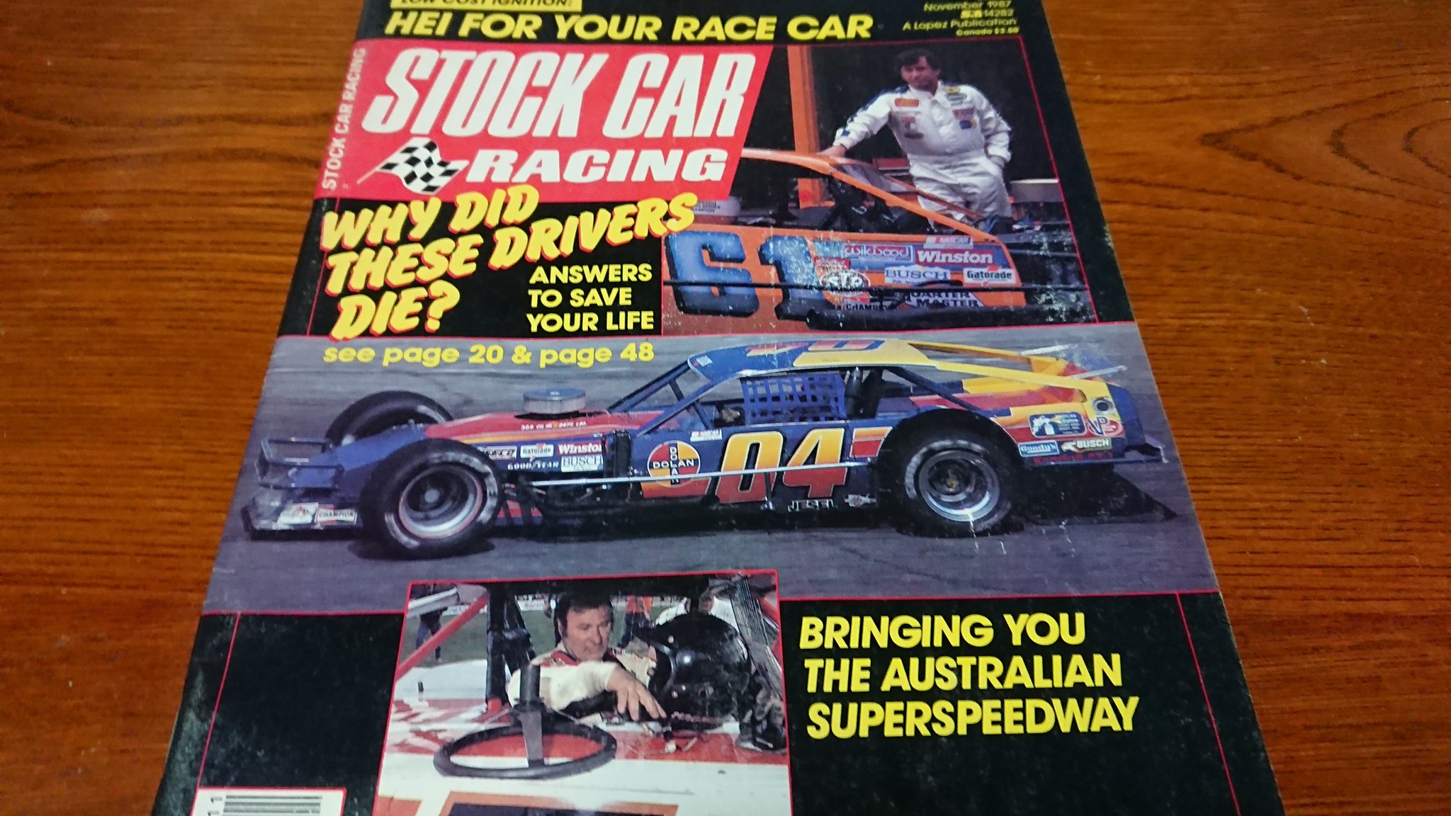 Tamotsu 謹賀新年 님의 트위터 アメリカのモータースポーツのことをよく知りたくて買ってみた 1987年のストックカー レーシングマガジン 低価格点火装置 あなたのレースカー向け なぜこのドライバーたちは死んだのか あなたの命を守る答え どうやらレース雑誌