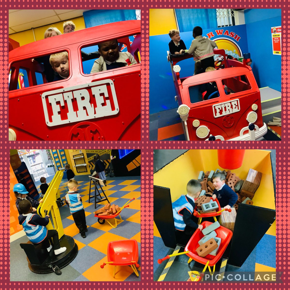 jones_smca's tweet photo. Reception2 had the most amazing time visiting 'Imagine That'. The children fully embraced the experience and represented the school perfectly! #investigating #curiosity #openendedplay #MakingMemories @BebbingtonMrs https://t.co/zH4cMyMhV4