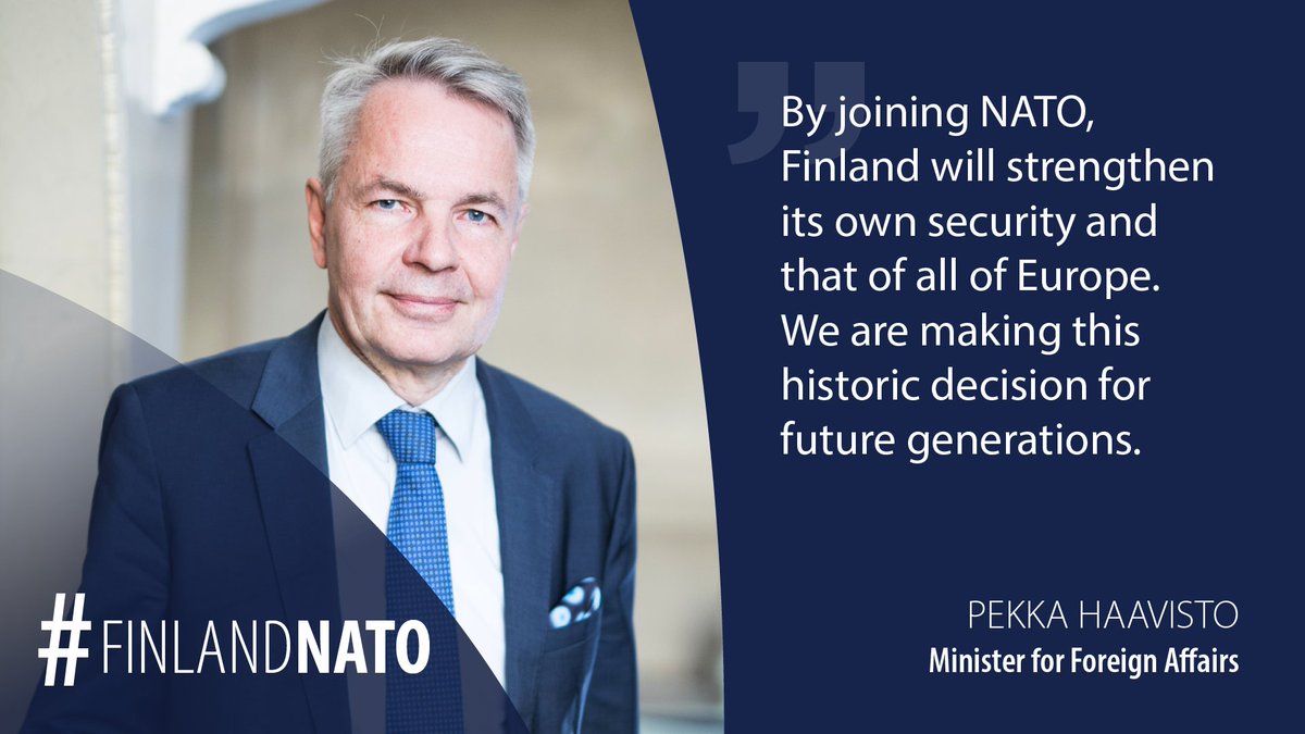 🔷 Finland's 🇫🇮 security environment has changed fundamentally. 

🔷This warrants a reaction from Finland. 

🔷NATO membership offers Finland the most security. 

🔷Finland makes its own decisions on its security, and these decisions are not directed against anyone. 
#FinlandNATO