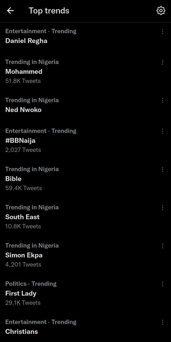 HacksNaija's tweet photo. Daniel Regha told Mohammed that Ned Nwoko will sponsor #BBNaija ; he even swore with his Bible but his brother from the South East, Simon Ekpa and his First Lady are not Christians.
#TweetTrends
#Trending
#TrendingNow https://t.co/rF3CXOIYG2