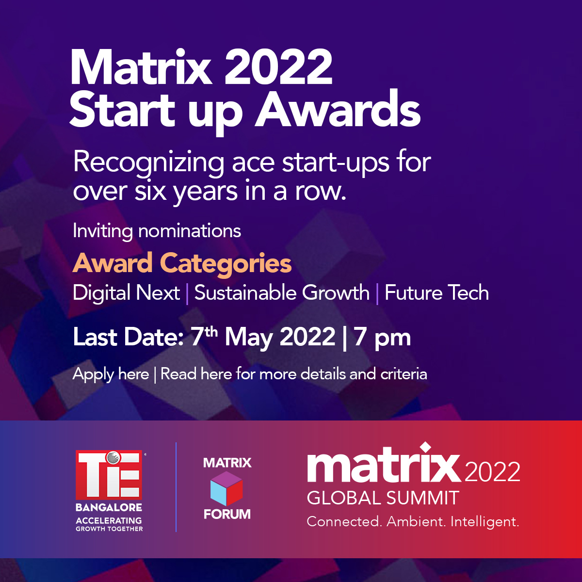 #MatrixForum has consistently picked and recognized quality startups over the last five years. This provides the startups with a much-needed slingshot in their journey towards success. Apply here bit.ly/3MjDKNE
#RaiseIoTQuotient
