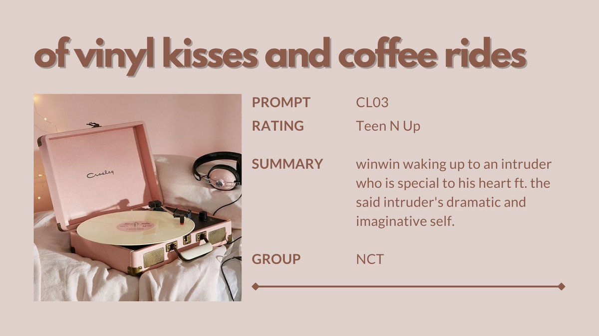 PicPerfFest's tweet photo. of vinyl kisses and coffee rides
🍭https://t.co/pYYV8TVbFw https://t.co/AM2WJ16nwV
