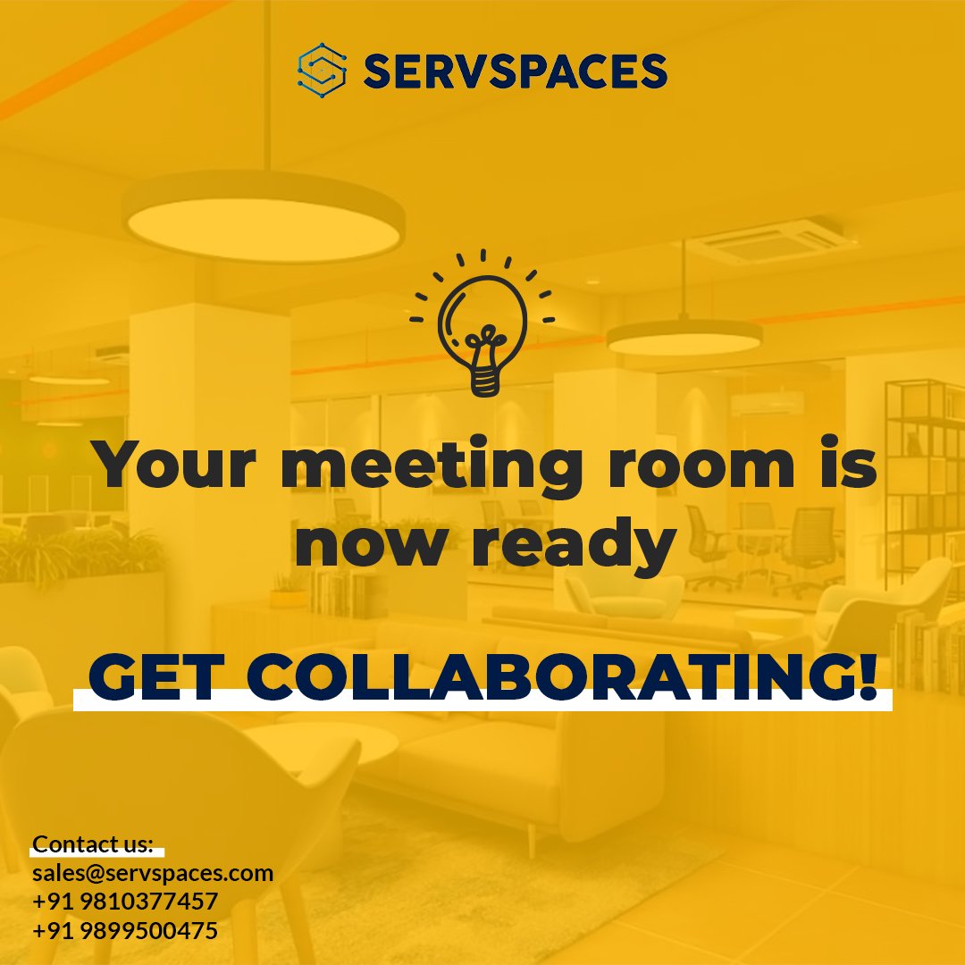 servspacesindia's tweet image. Your meeting room is now ready! GET COLLABORATING
.
#Workfromservspaces
.
#Safe4Work #servspaces #SanitisedWorkspaces #Coworking #officespace #StaySafe #Coworkingspace #modernspaces #noidagram #noidaoffice