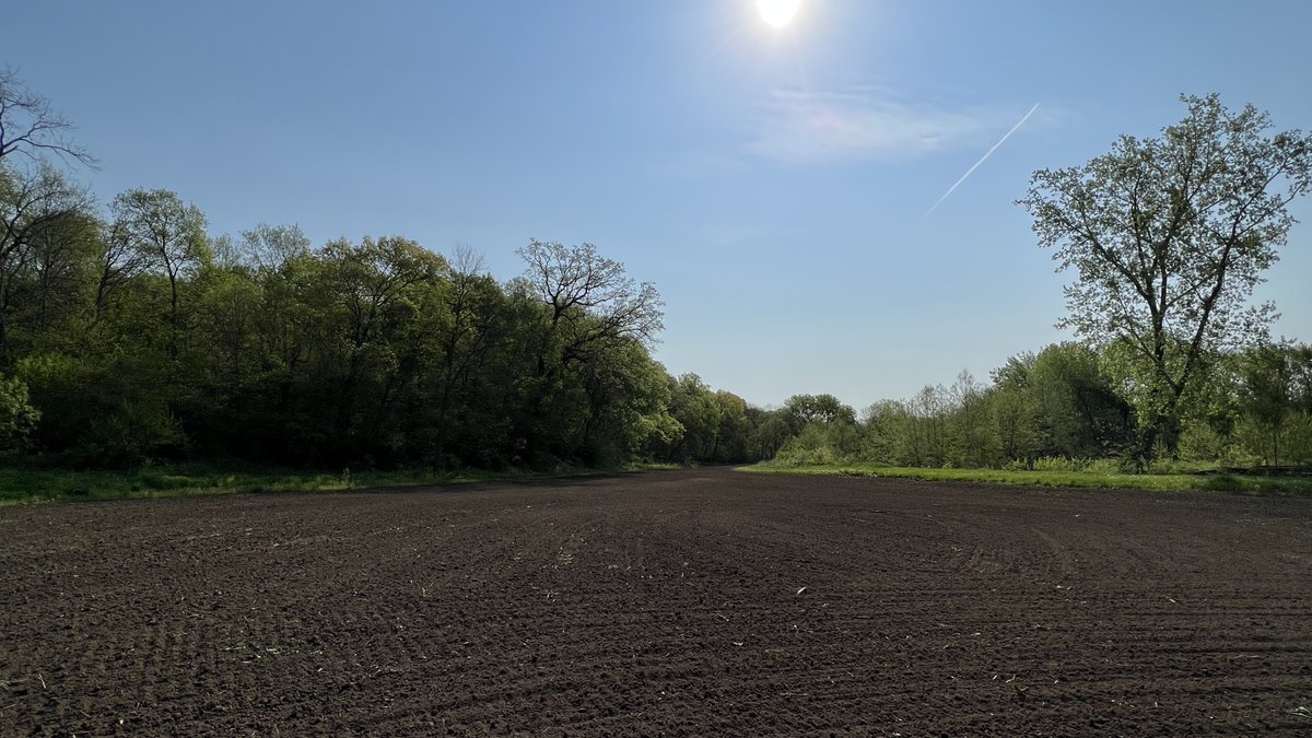 landco's tweet photo. Food plot season officially underway :) What would you put back here…a narrow plot pinched between a timber ridge and the Kickapoo Creek? https://t.co/U8466s81sQ