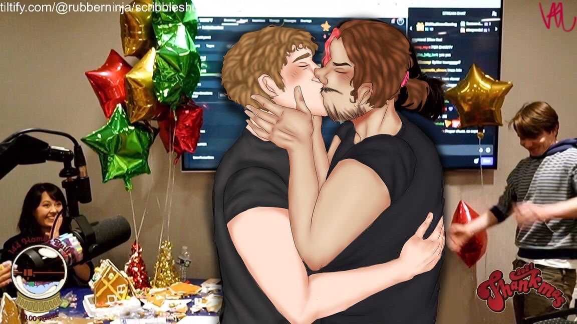 ProudBimbo's tweet photo. Thankmas kiss but I drew it LMAO
#arinhanson #gamegrumps #scribbleshowdown #fanart #redraw #digitalart https://t.co/yiC0YyCgbA