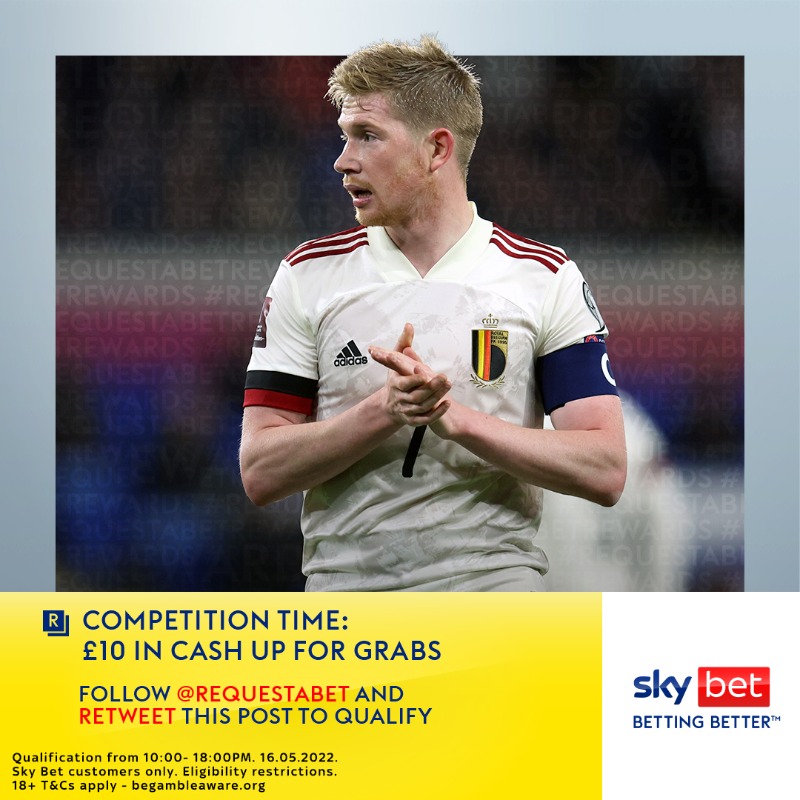 RequestABet's tweet photo. 🎁 𝗖𝗢𝗠𝗣𝗘𝗧𝗜𝗧𝗜𝗢𝗡 𝗧𝗜𝗠𝗘!

🔁 Simply follow and RT this #RequestABetRewards post to qualify

😍 We're giving away an additional £10 per every 200 retweets

🕕 Winners will be announced at 18:00. Good luck!