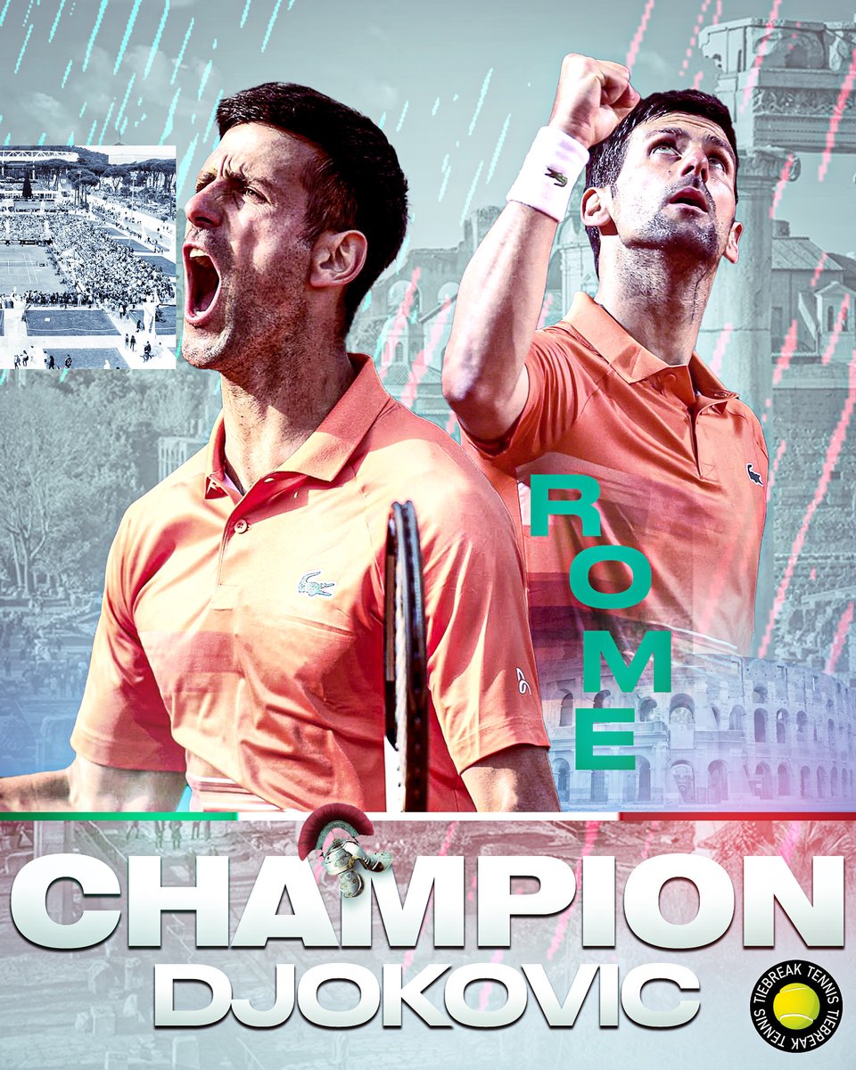 IMPERATOR OF ROME 👑🇮🇹

Def. Tsitsipas 6-0, 7-6 in the final! 

#djokovic #novakdjokovic #ibi22 #tiebreaktennis