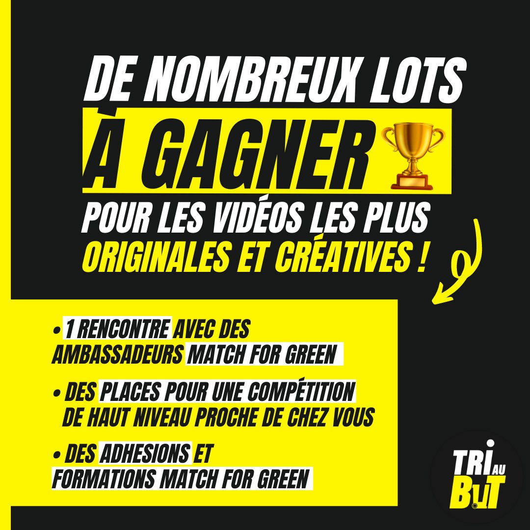 MatchForGreen's tweet image. @MatchForGreen  x @citeofrance 

Le Challenge Tri au But c'est l'occasion d'entrer dans la communauté d'un sport plus responsable !

Pour en découvrir davantage, et tenter votre chance c'est ici 🎯
fb.me/e/2DZTmatl3

Ensemble construisons un sport plus responsable !