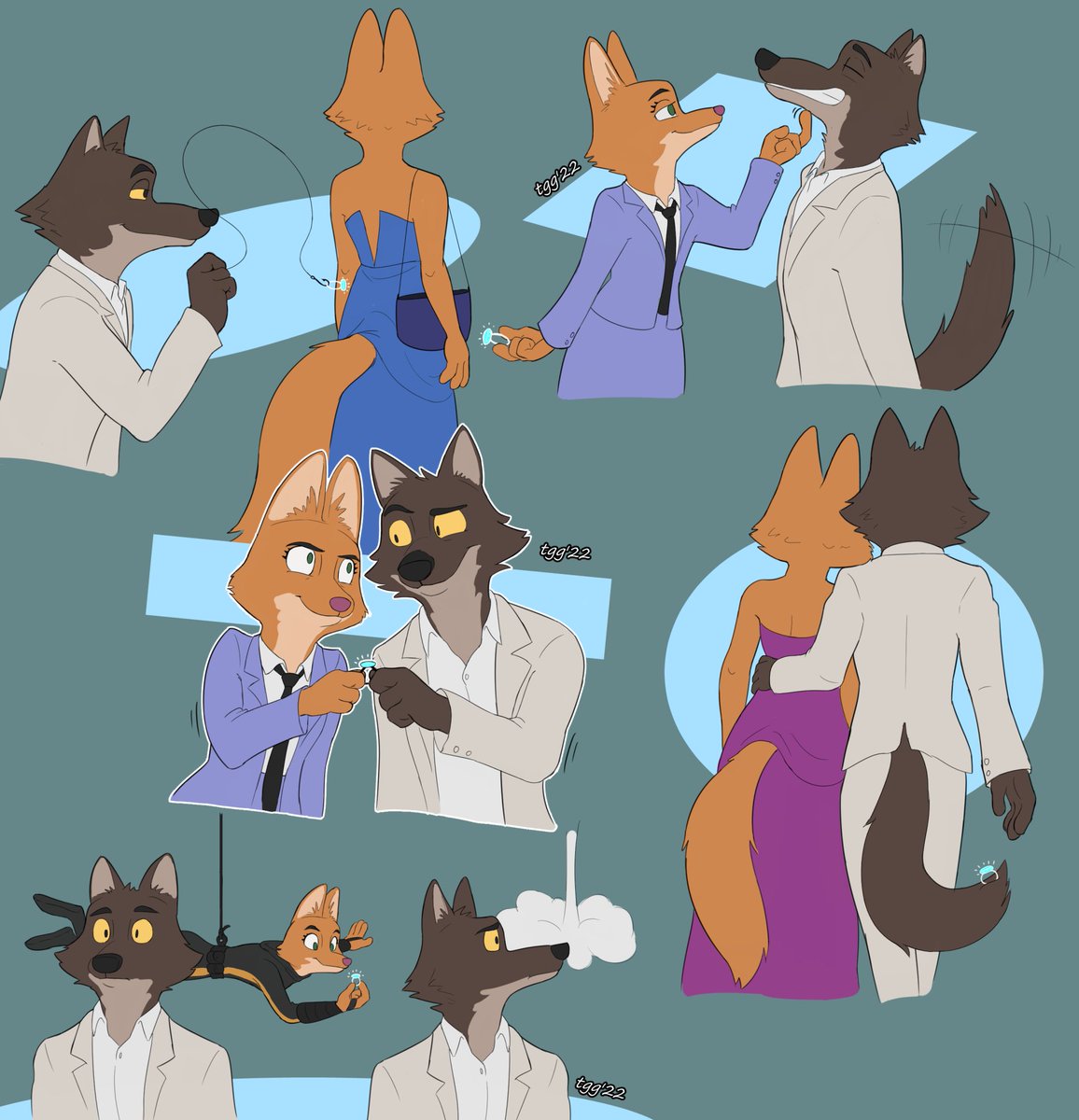 Their couple's game is to steal the ring back and forth
#TheBadGuys