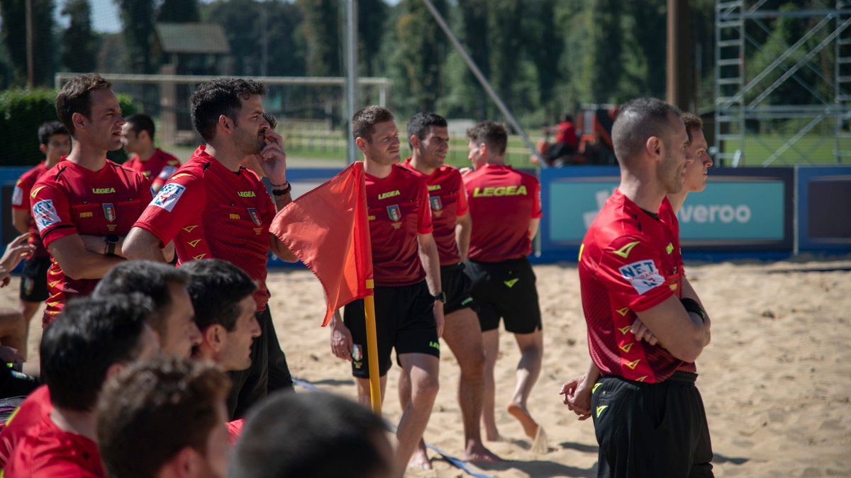 AIA_it's tweet photo. Concluso a Tirrenia il raduno precampionato degli #arbitri della #CANBS. Balconi: “Tutte le premesse per dare il massimo”. Leggi la news: https://t.co/n9p8olF9Tv #AIA #calcio #beachsoccer #sport https://t.co/GRzVFKe7Uo