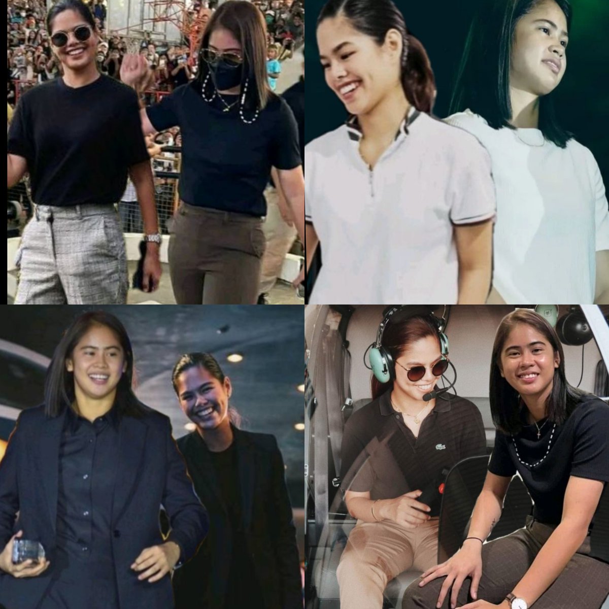 ettehpam's tweet photo. Different person, different career but same taste when it comes to fashion #OOTD 🤗😊😍
That vibe though!! Anlakas ng dating, papi yarn?? @deannawongst @chezkacarandang
#PilotCaptain 👩✈️
#BestSetter 🏐 https://t.co/2WdRlQtJn7