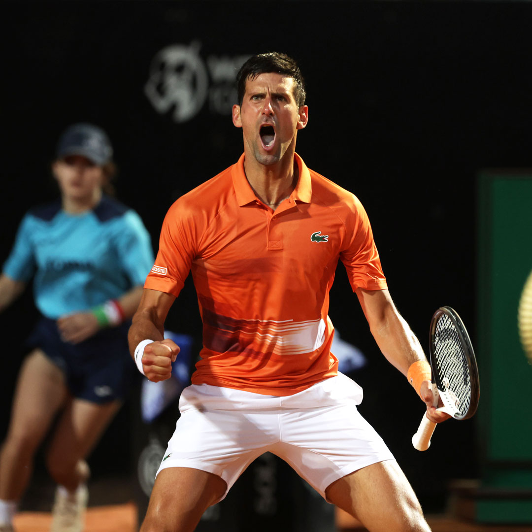 atptour's tweet photo. Make that 8️⃣7️⃣ career titles for Djokovic 🏆

@DjokerNole | @InteBNLdItalia | #IBI22 https://t.co/W0JHZ9uCDR