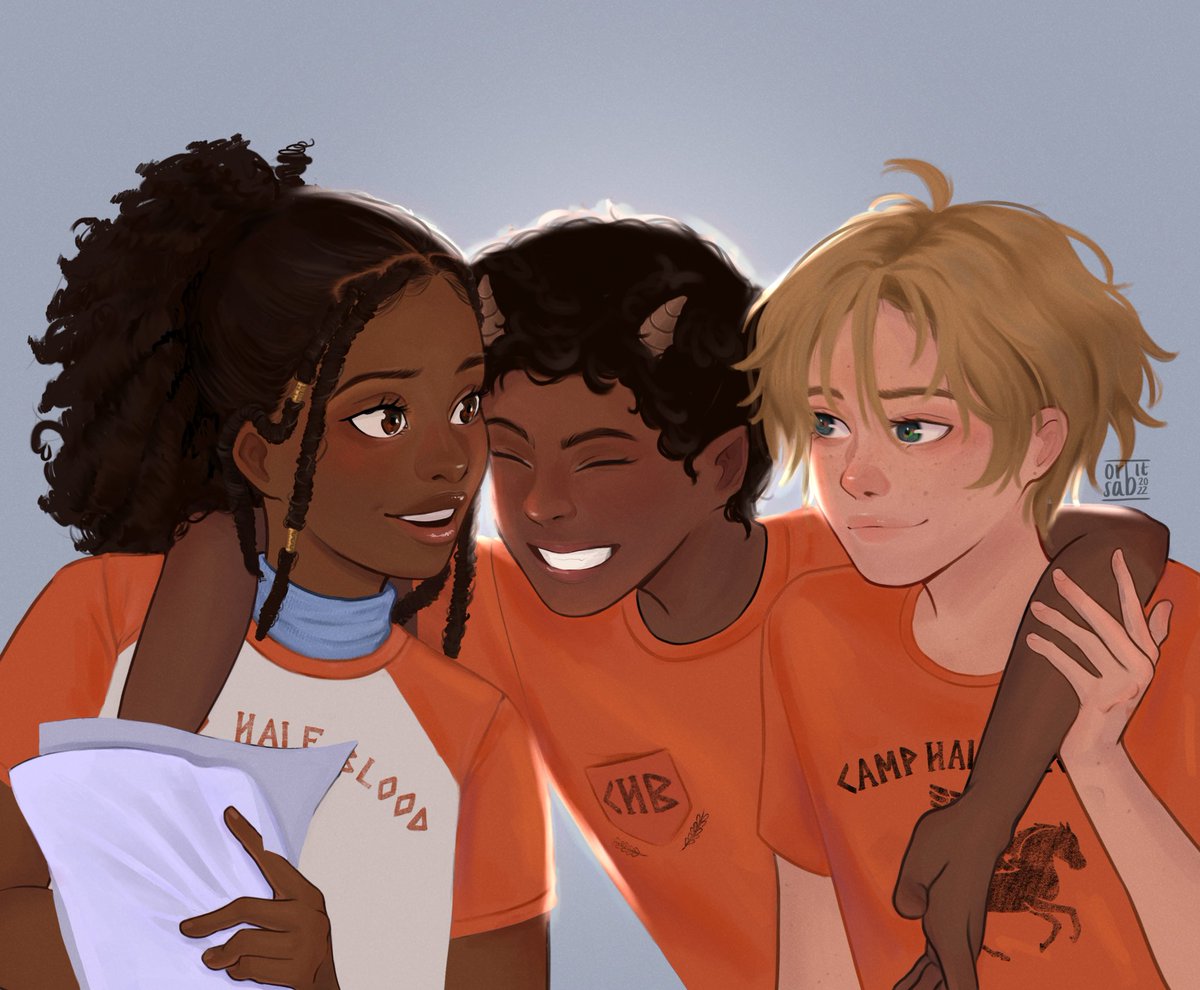 our trio 
#PercyJacksonfanart