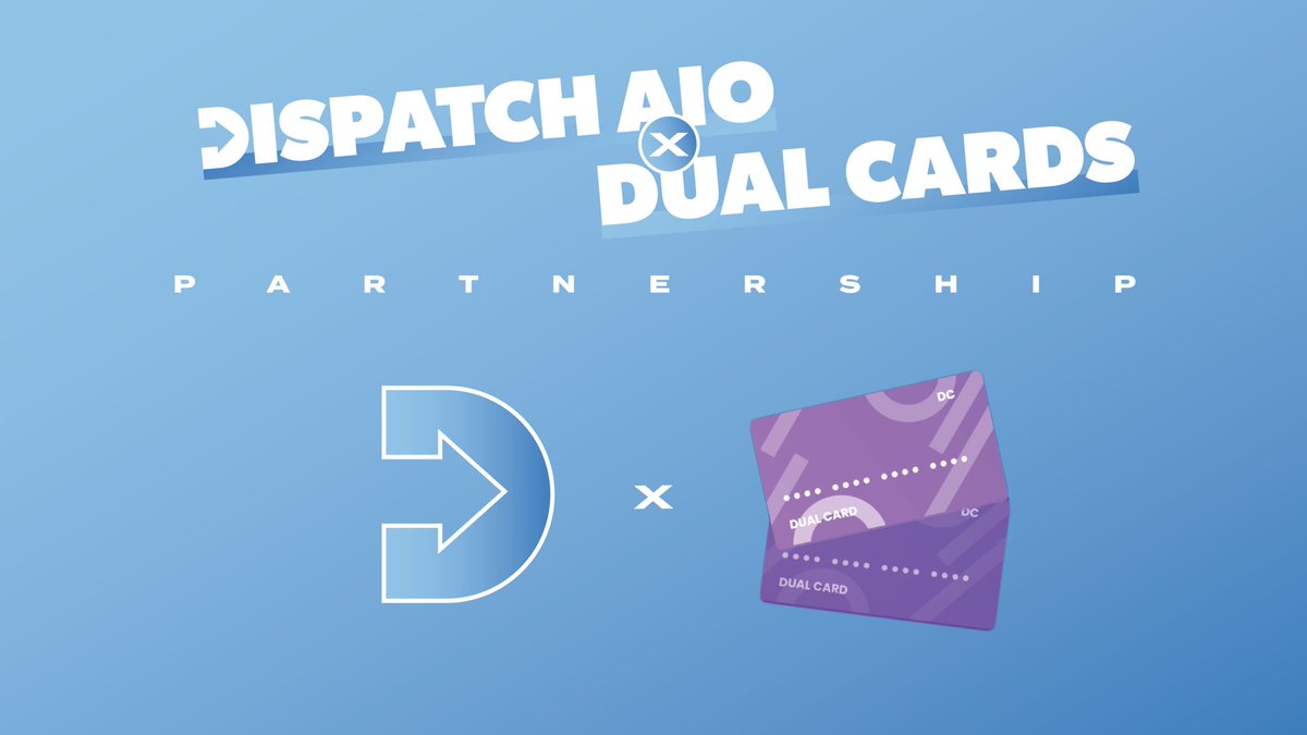 Happy to announce that we are now partnered with @DualCards Members will now recieve a discounted rate as well as being able to checkout on US sites internationally with the help of Dual Cards!