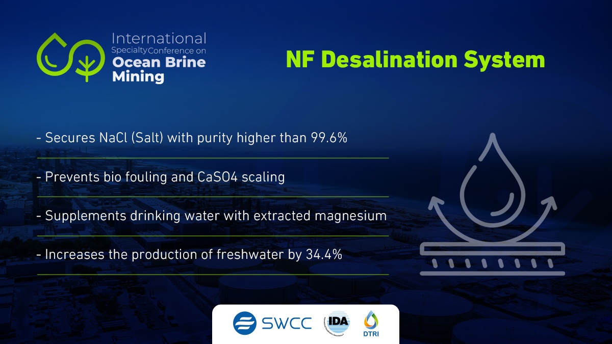 BrineMining's tweet photo. Brine mining experts and engineers recommended the cutting-edge Nanofiltration System which can yield an unprecedented recovery.

#SWCC #OceanBrineMining https://t.co/LBwW2p28Bu