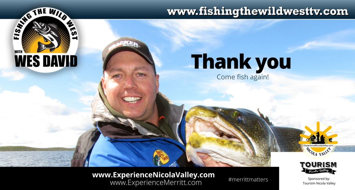 NicolaTourism's tweet image. Thank you Wes David for fishing the Nicola Valley, BC, Canada with us this week!  Looking forward to the finished show you will be sharing with your 3 million viewers.  
***
#merrittmatters #bcfishing #fishbc #merrittbc #nicolavalley #fishcanada