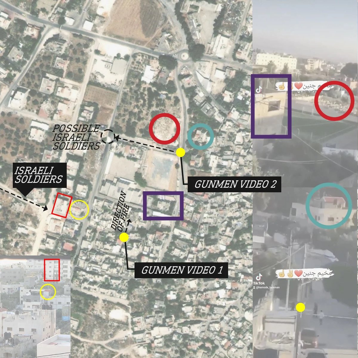 MiddleEastEyeFr's tweet photo. Une courte vidéo sur Telegram une demi-heure avant que Shireen Abu Akleh soit abattue mercredi matin montre des soldats israéliens arrivant de l’ouest de la ville et se dirigeant vers l’est. Ces images ont été postées plus tard sur YouTube https://t.co/E5uUAvF3n2 https://t.co/82L1MTr9py