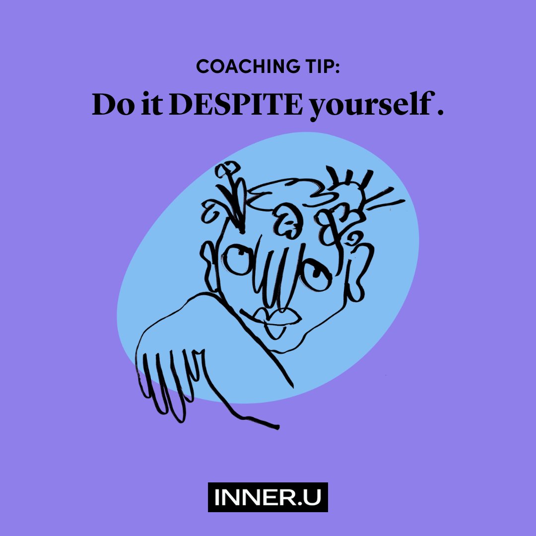 inneru_coach's tweet photo. “Feeling like it” is a trick. Don’t believe your own hype. https://t.co/aoN32KDJA7