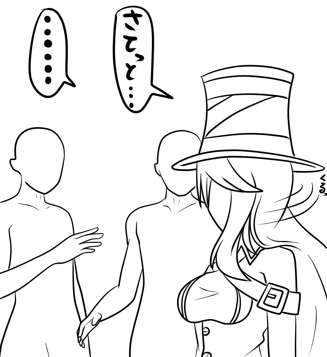 おさらいしましょう。スピットちゃんは好き嫌いが激しいので態度にも出ます。たとえ嫌なことが目の前であっても好きがいればまだ笑顔ですが、好きの姿も見えない音もしない、嫌いだけになった場合はもう表情無くマジの無関心な声色や表情、態度になってると思っていてですねry(過去絵 