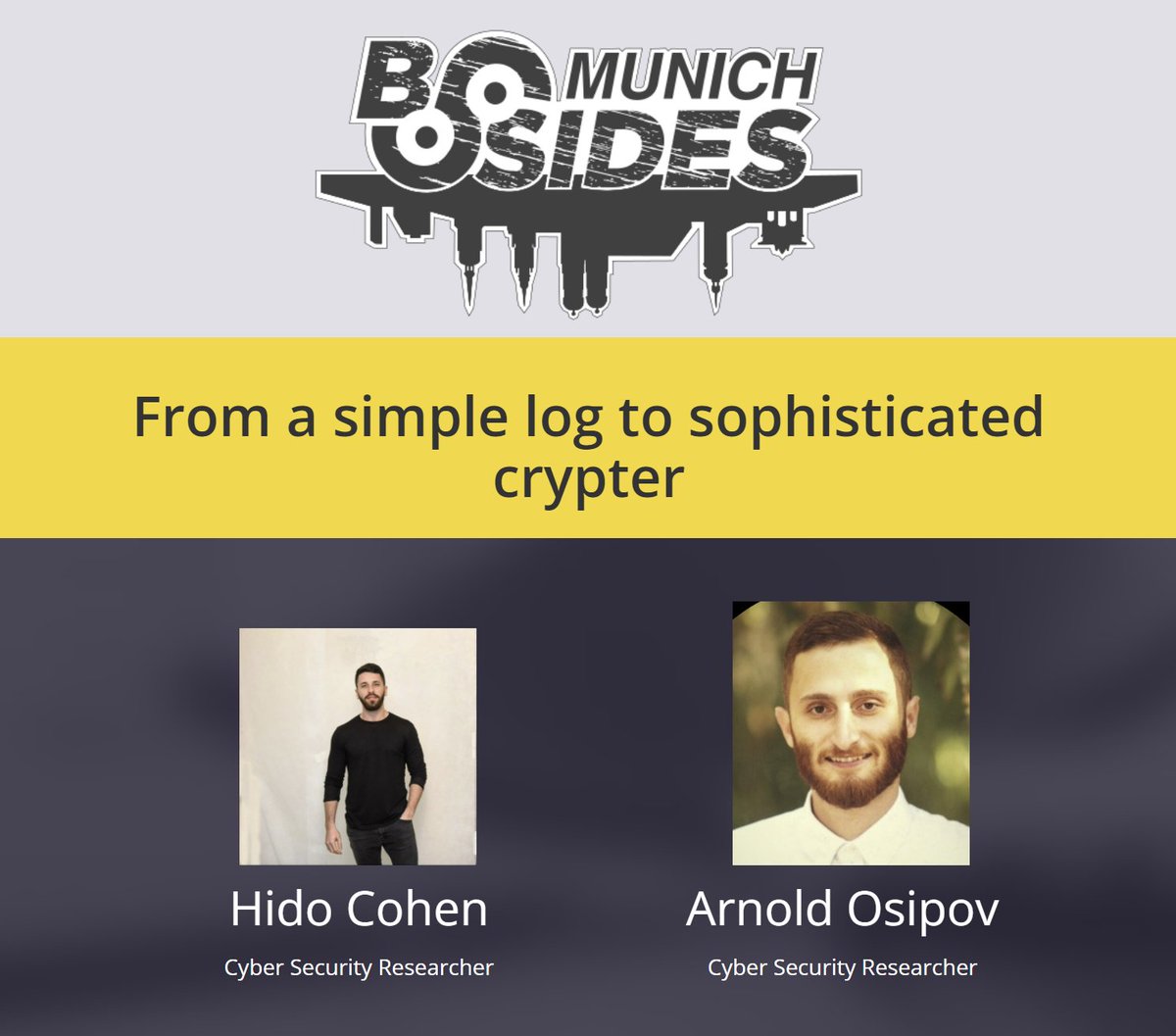 Hope to see some of you tomorrow at <a href="/BSidesMunich/">BSides Munich</a> 😁✌️