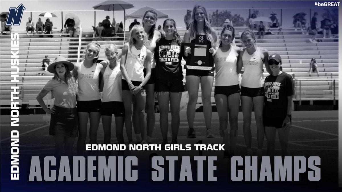 Congrats to Edmond North Girls Track on their 2022 Academic State Championship! #HuskyNation #beGREAT <a href="/ENorthTrack/">ENTF</a>