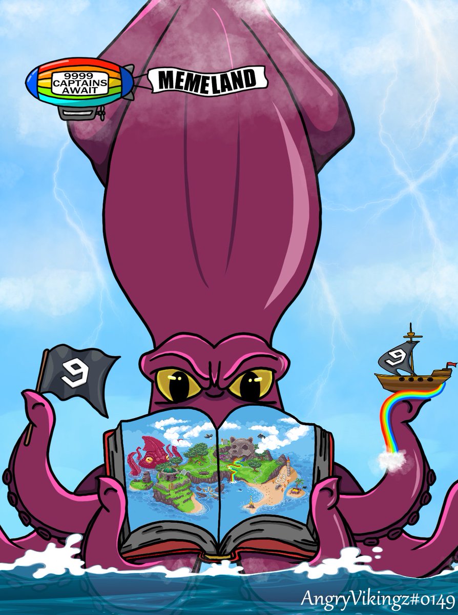 My fanart for @memeland Still learning the <a href="/HuionTab/">Huion</a>  I would recommend this tablet to anyone that draws! 
hope you like it <a href="/9gagceo/">9GAGCEO</a> <a href="/on9eth/">on9.eth | j🥔rd🥔n</a> <a href="/bananamilkhin/">BANANAMILKHIN ❤️ Memeland</a> #nftart #NFTCommunity #NFT