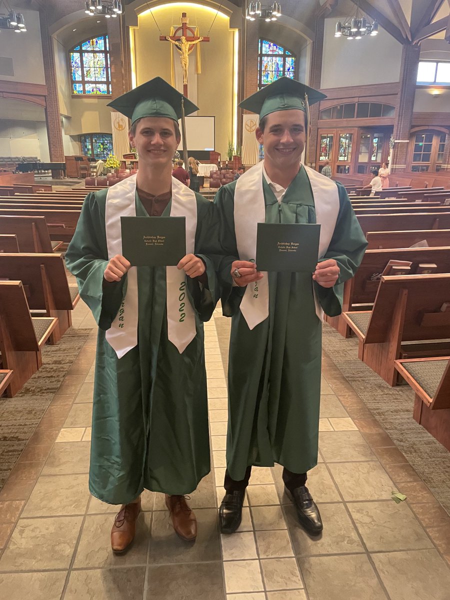 Last Boggs/Sleister combo is graduated!!! Friends a long time…. #Knights