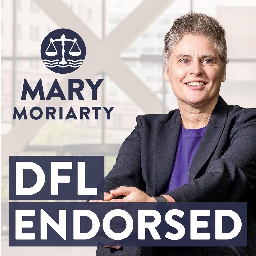 MaryMoriarty's tweet photo. I am proud to be the DFL Endorsed candidate for Hennepin County Attorney! Thank you delegates. https://t.co/IKvUssBdCb