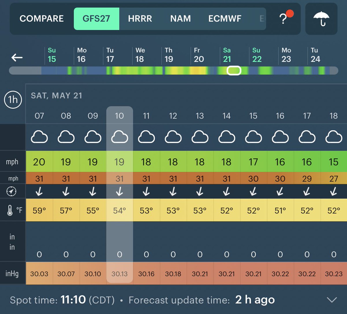 TronCarterNLU's tweet photo. Tulsa forecast for Thu-Sun 😍😯 https://t.co/DaBxMUXTmw