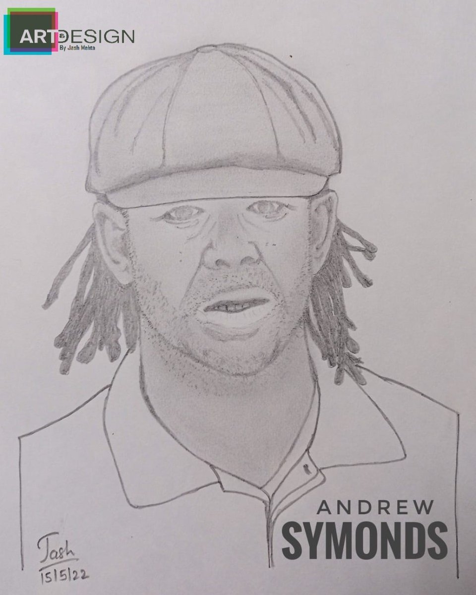 JashMehta19's tweet photo. Tribute to one of the greatest all rounder and fielder - Andrew Symonds
#AndrewSymonds #Symo #Roy 
#ArtHobbyPassion #sketch
@cricketcomau @CricketAus @ACA_Players @RSWorldSeries @qldcricket @Gloscricket @KentCricket @lancscricket @ChargersHome @surreycricket @mipaltan @HeatBBL https://t.co/XjIquANs0e