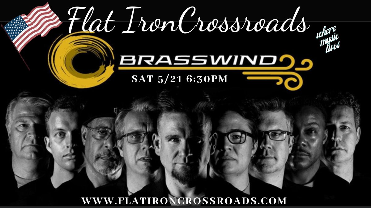 Looks like this Saturday is going to be warm and sunny!  Grab your friends and family and come out for A Tribute to Our Armed Forces with Brasswind.  Doors open at 5:30pm with Positive Pizza and the FIX Bar.  Horns start to blow at 6:30pm.  Tickets at flatironcrossroads.com.