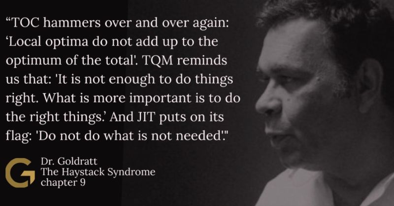 GoldrattConsult's tweet photo. In his honour. 

Dr. Eli Goldratt
Quote 47

#goldratt #theoryofconstraints #management https://t.co/HOVmkJYVWX