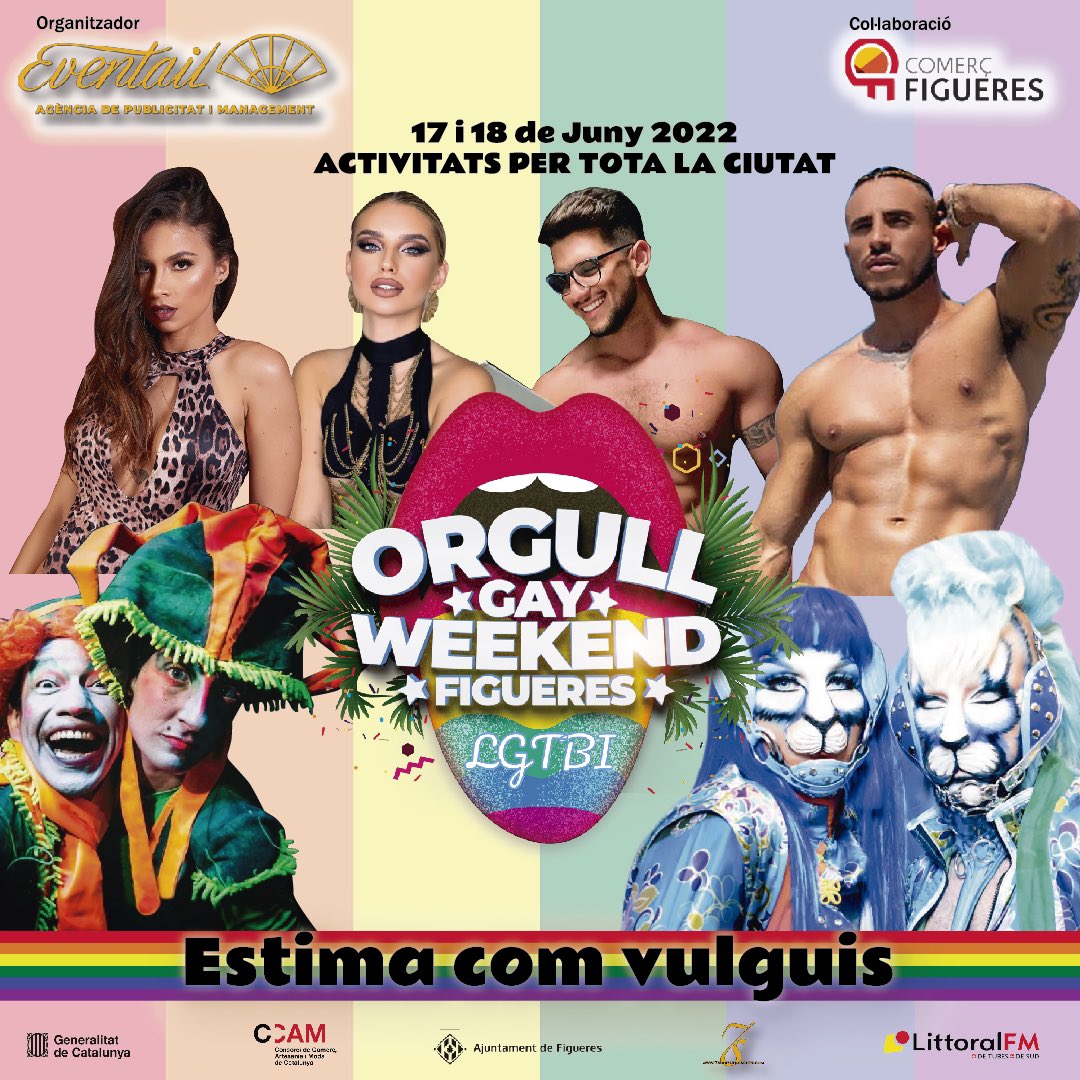 carlesponsi's tweet photo. Pues resulta que en mi ciudad, el gremio de comercios @ComercFigueres ha decidido sacar tajada del colectivo LGBTIAQ+ y ha programado un acto esperpéntico lleno de machismo, no inclusividad y con un nulo entendimiento y respeto hacia nosotros https://t.co/zd3L8Q52m3