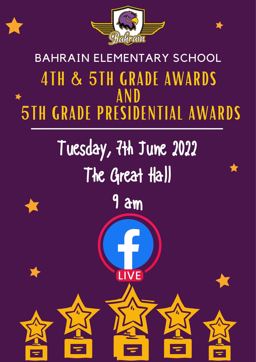 BahrainSchool's tweet photo. 4th &amp; 5th Grade Awards Ceremony https://t.co/95dZI8JQJk