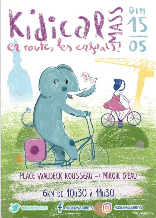 valerie_oppelt's tweet photo. 👏1ère #KidicalMass à #Nantes 🚲
Des enfants et familles qui nous interpellent sur la sécurité à #vélo et la mobilité durable. 
A l’écoute des familles sur la nécessité d’adapter les pistes cyclables et sorties d’écoles à la vulnérabilité des #enfants 
Merci pour cette rencontre. https://t.co/kVrD4A3gtJ