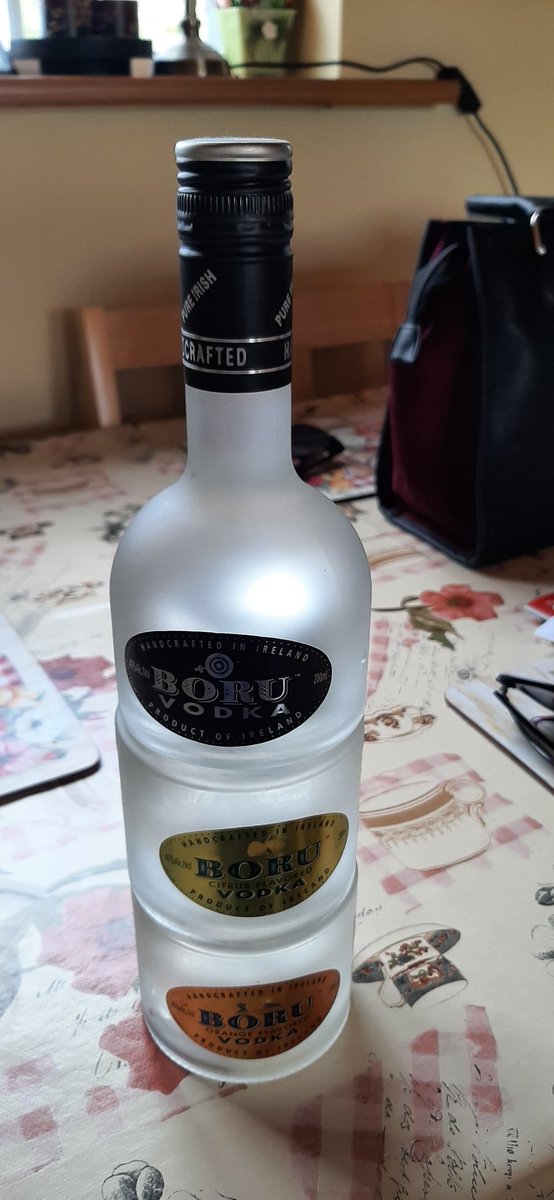 dowrathai's tweet photo. Just found a 21st bday present that was never opened, we'll leave it another few years before opening it #boruvodka #irishvodka #pureirish https://t.co/bWTCRIdrEi