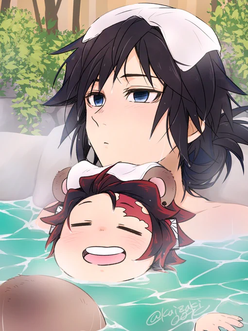 今日はおiんせんでのんびりなぎゆとたぬ 