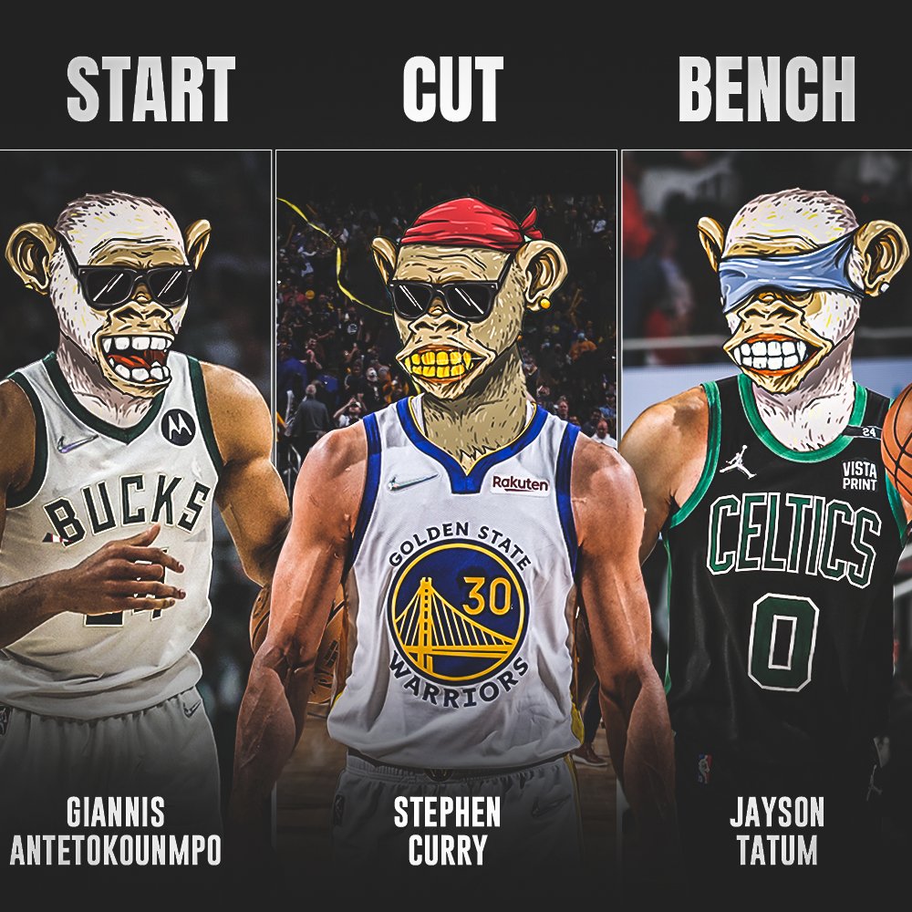 Who you gonna START. CUT. BENCH?

Let us know in the comment section #NBAYC Fam?

#NBA75 #NBAYC #NBA #NBATwitter #NBAPlayoffs2022 #nftcollectors #NFT #NBAPlayoffs #NBATwitterLive