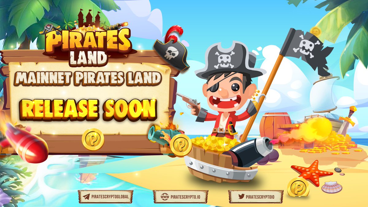 🌐MAINNET VERSION WILL LAND ON TREASUREVERSE SOON!🌐

Ahoy, captains! Let’s have a look at the outstanding features included in Pirates Land’s Gameplay Phase 1!

Details at 👉 bit.ly/3wv1mrH

#PiratesLand #PLT #TreasureVerse #Thebeginning #Thepublicsail